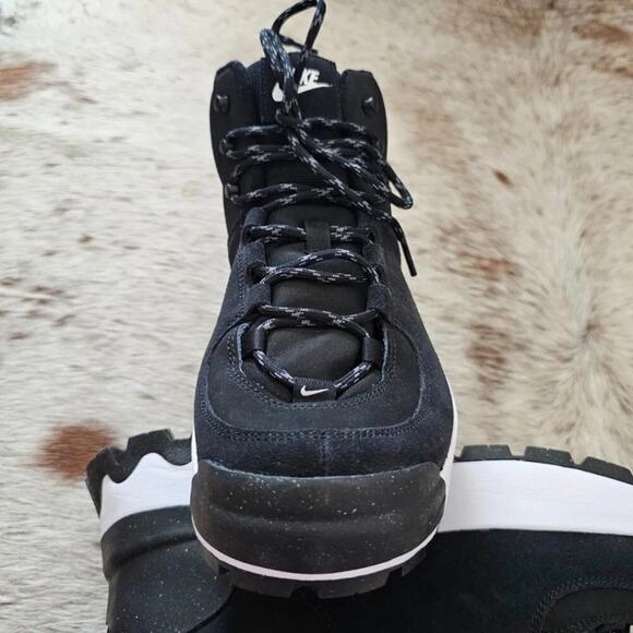 Nike City Classic Manoa Hiker Boots Black‎ White Hiking Trail Boots Sneakers 7 - Picture 12 of 15